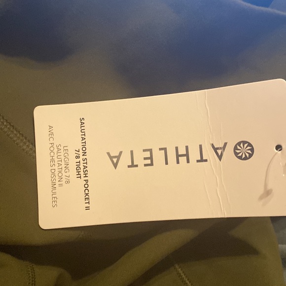 🎉HP🎉 Athleta Salutation Stash Pocket II 7/8 Tight // Ginseng Olive - Picture 5 of 9